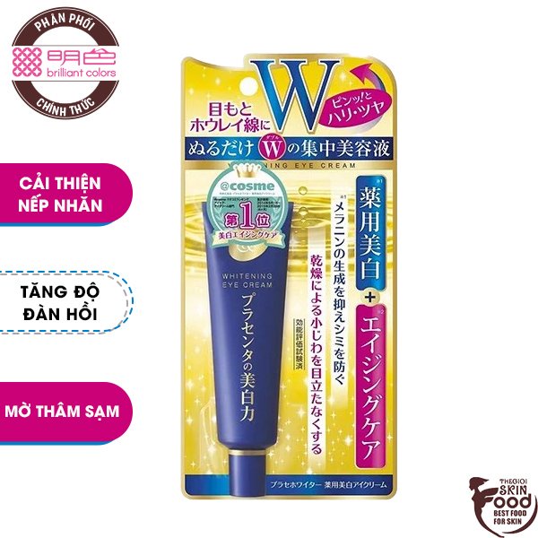 Kem Dưỡng Mắt Làm Mờ Nếp Nhăn, Giảm Quầng Thâm Meishoku Place Whiter Eye Cream 30g