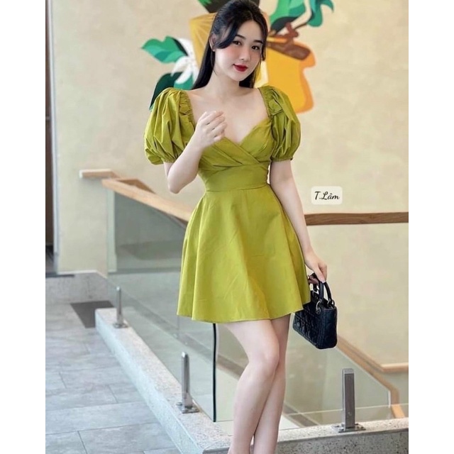 [ CHUBBY_BIGSIZE ] ĐẦM NGẮN CỔ CHÉO