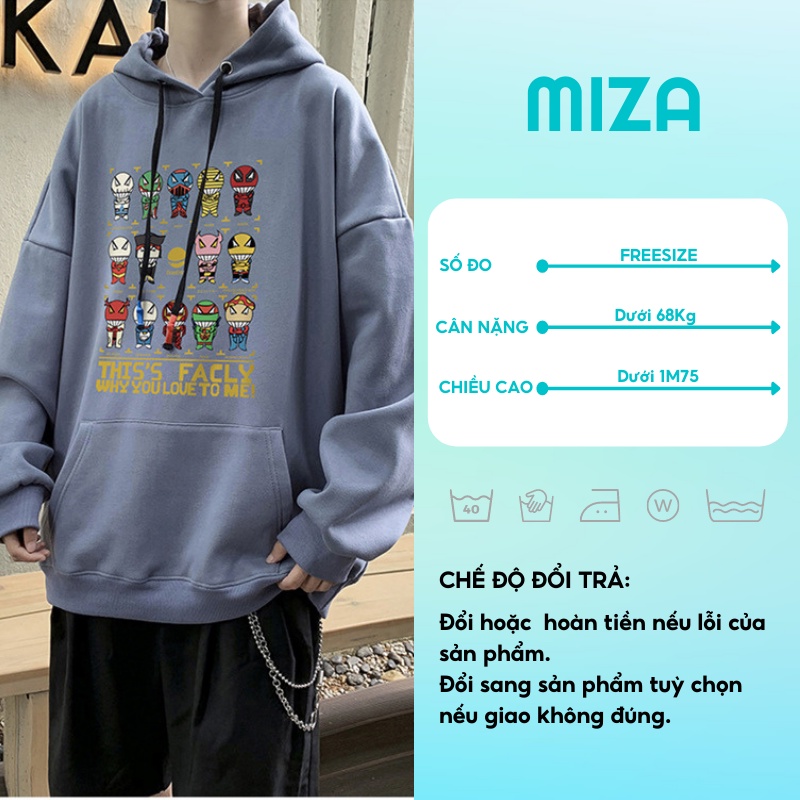 Áo hoodie unisex nam nữ cặp đôi local brand nỉ ngoại cao cấp da cá form rộng có mũ ulzzang hàn quốc cute zip SIÊU NHÂN