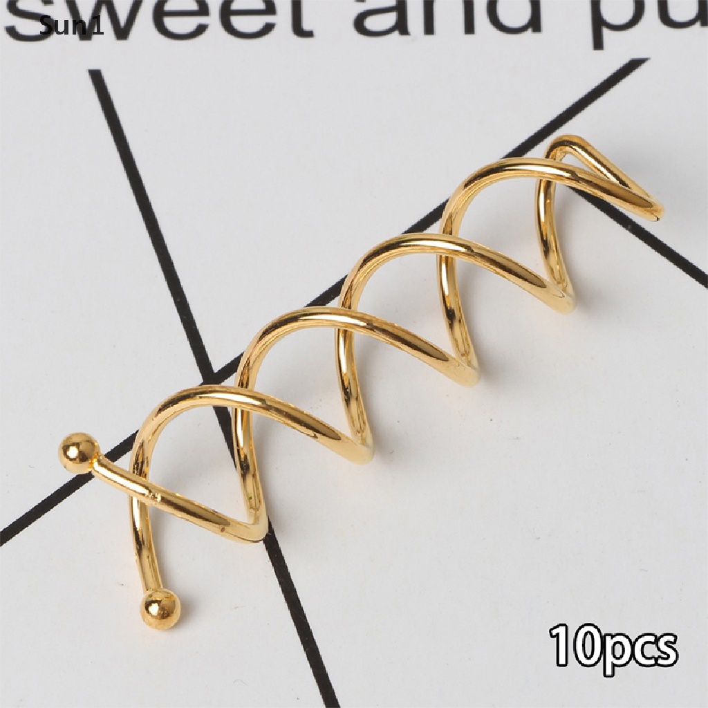 Set 1 / 10 Kẹp Tóc Dạng Xoắn Ốc Dành Cho Nữ