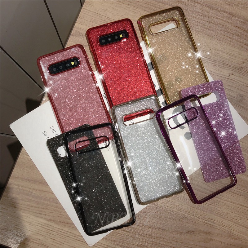 Ốp điện thoại TPU mềm đinh đá giả lấp lánh cho Samsung Galaxy S10 Plus S10e S10 5G M10 M20 M30 M30S | WebRaoVat - webraovat.net.vn