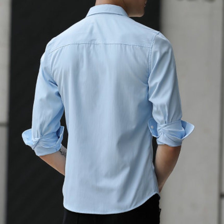 [ Trợ Gía ]Áo Sơ Mi Nam Dài Tay In Họa Tiết Phong Cách Hàn Quốc | BigBuy360 - bigbuy360.vn