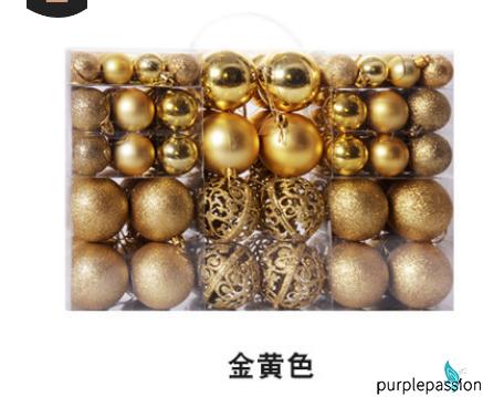 Set 100 quả châu dạ quang dùng để trang trí cây thông noel tiện lợi