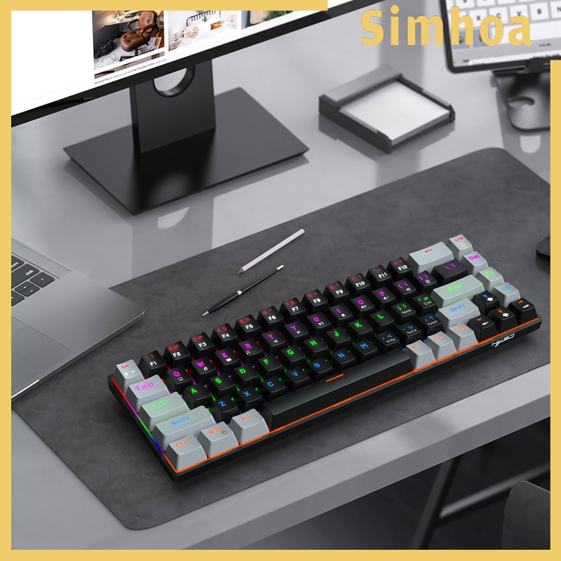 Bàn Phím Cơ Hai Màu 2021 68 Phím Cho Pc Notebook