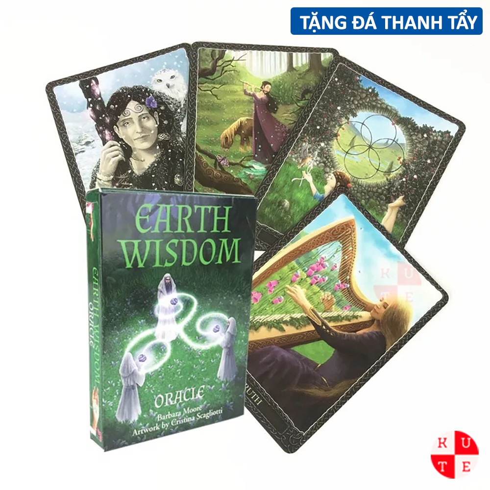 Bài Oracle Earth Wisdom 32 Lá Tặng File Tiếng Anh Và Đá Thanh Tẩy B43