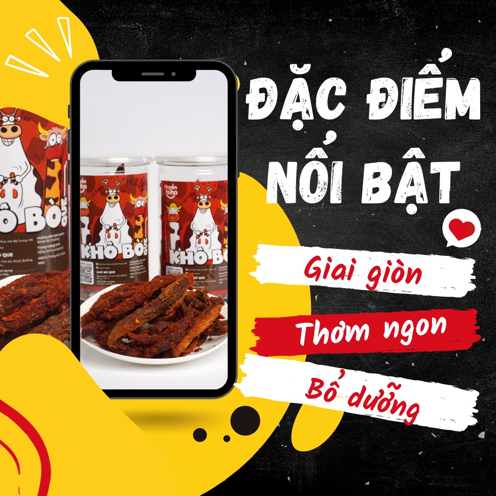 Khô bò que HUYỀN HUHO AV39 | BigBuy360 - bigbuy360.vn