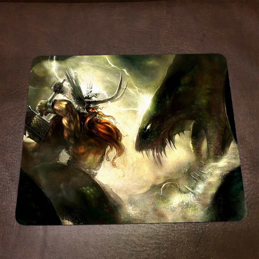 Lót chuột máy tính Marvel THOR - Mẫu 1 Mousepad cao su êm ái, nhận in theo yêu cầu