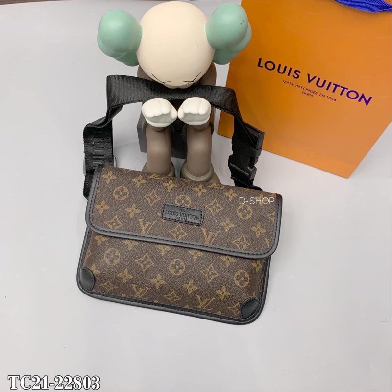 Túi Đeo Chéo LV Hoạ Tiết In Vân Nổi Cực Chất - Bag Đeo Ngực Nam Nữ Da Cao Cấp