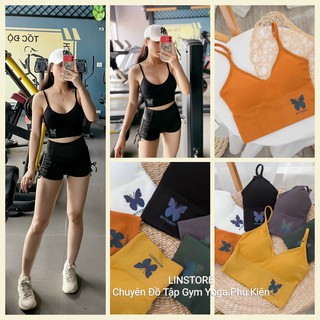 [LINSTORE] Áo Bra Tập Gym Yoga Logo phản quang - FREESIZE
