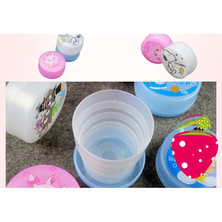 Ly uống nước 💓FREESHIP💓 Ly nước gấp gọn hình thú thiết kế thông minh, dễ dàng xếp lại, tiết kiệm không gian 7804
