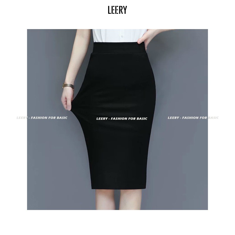 Chân váy dài bút chì, chất co dãn 4 chiều nâng mông, phong cách Hàn Quốc - LEERY | BigBuy360 - bigbuy360.vn