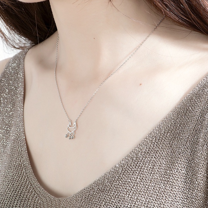 Dây chuyền Bạc ý 925 cổ điển bi tròn vòng cổ