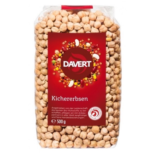 Đậu gà hữu cơ Davert Đức gói 500g
