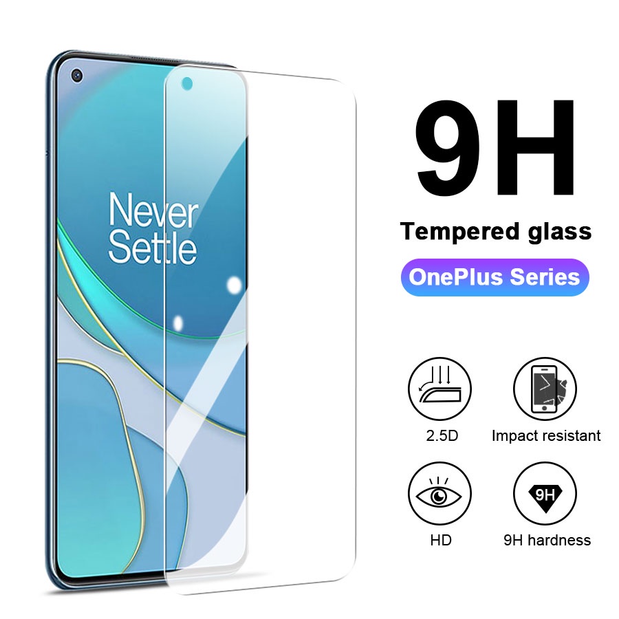 9H Kính Cường Lực  Bảo  Vệ  Màn  Hình  Chống  cháy nổ Cho OnePlus 9 8 7 8T 7T Nord 100  HD  trong  suốt