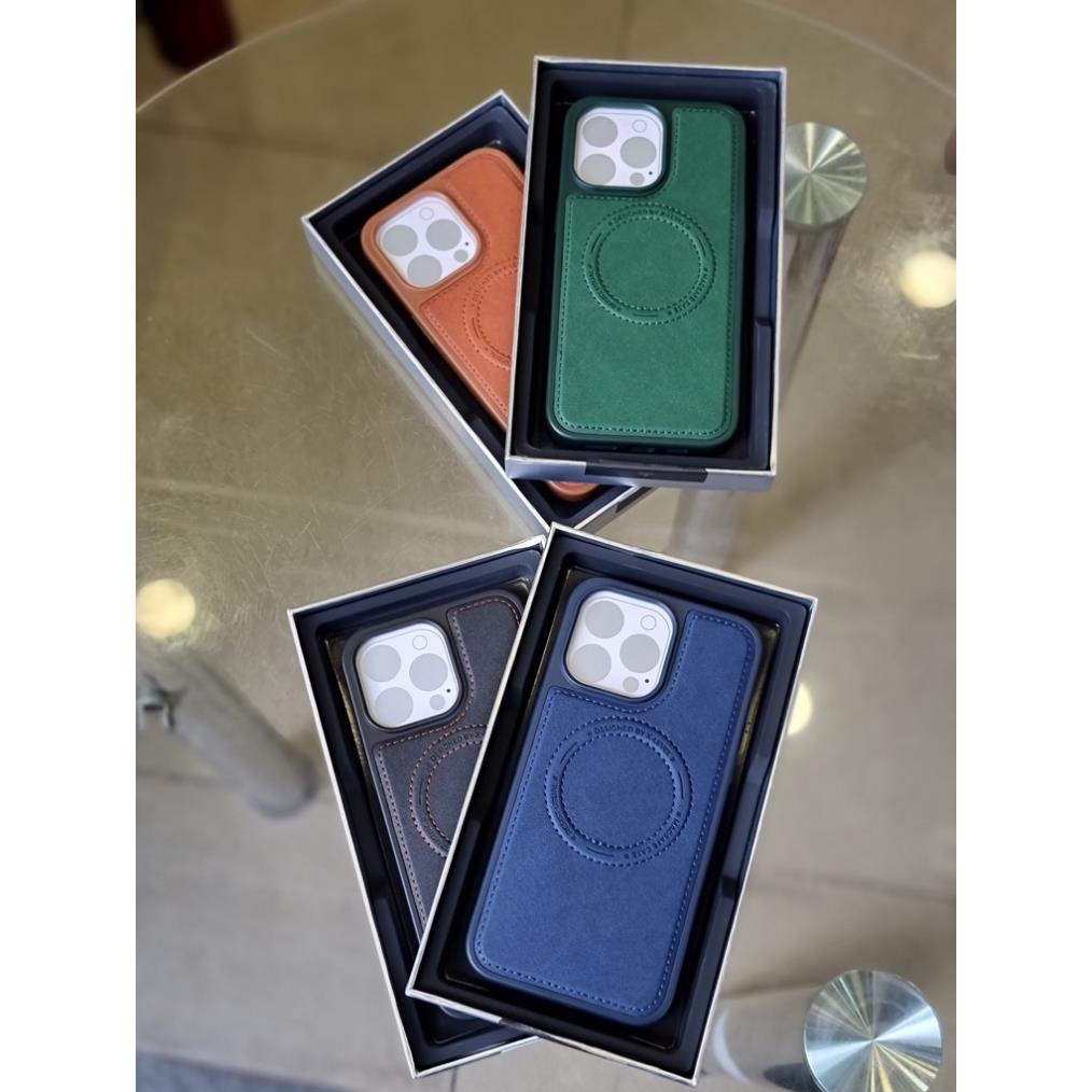 Ốp lưng X-Level da Jacket hỗ trợ sạc Magsafe cho iPhone 14 Pro max, 14 Plus, 14 pro, 14 viền dẻo chống sốc sang trọng