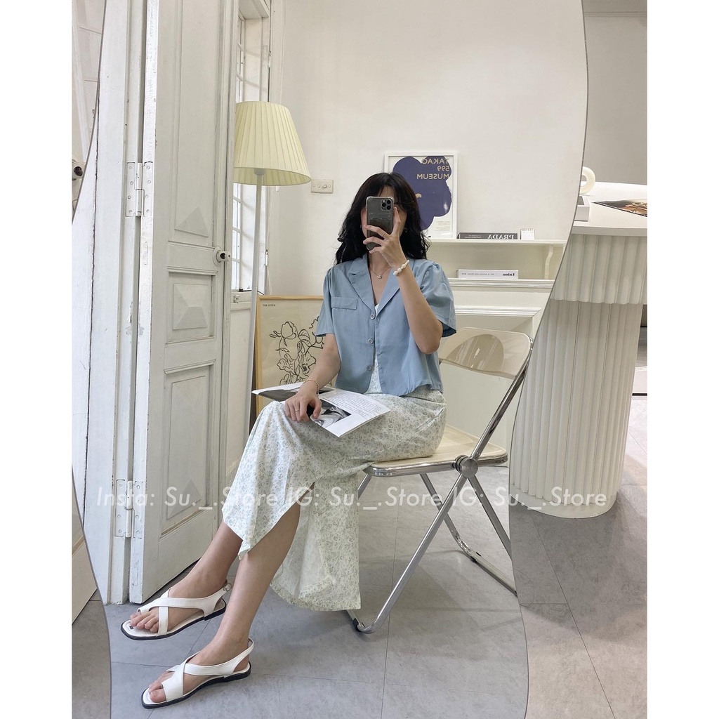 Áo sơ mi dáng ngắn 3 cúc A2277 SUSTORE