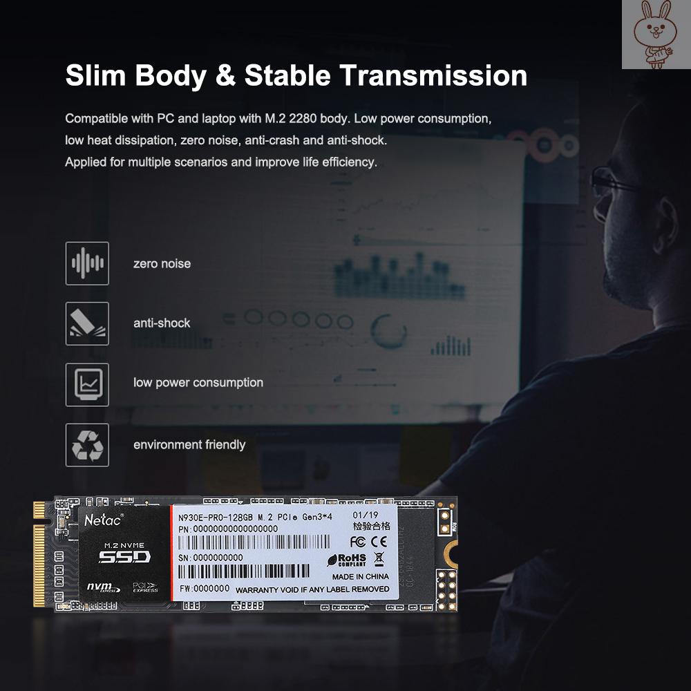 Ổ Cứng Ol Netac N930E Pro M.2 2280 Ssd 128gb Nvme Pcie Gen3X4 3d Mlc / Tlc Nand | BigBuy360 - bigbuy360.vn