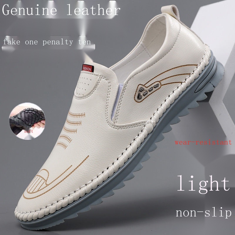 Giày Da Bò Thật 100% Chính Hãng Đế Mềm Cho Nam