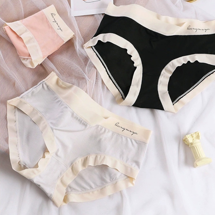 Quần lót nữ cotton Hàn siêu mịn co giãn 4 chiều phối viền su lạnh chống lộ Havana FLQ151