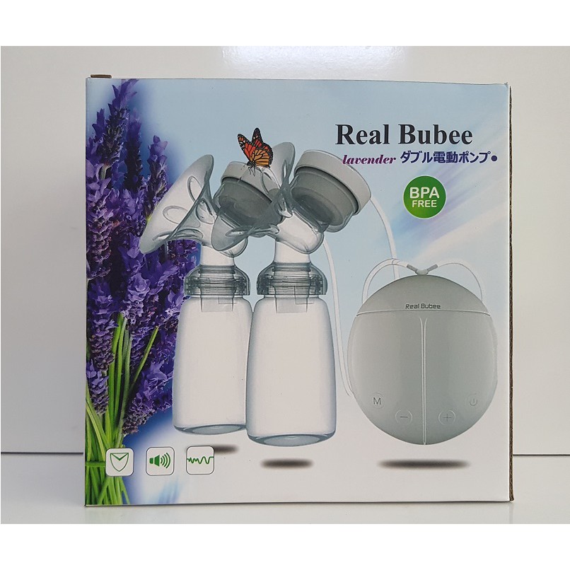 Máy hút sữa Real Bubee Nhật Bản (KM: tặng 20 túi trữ sữa và 1 núm ti silicone mềm)