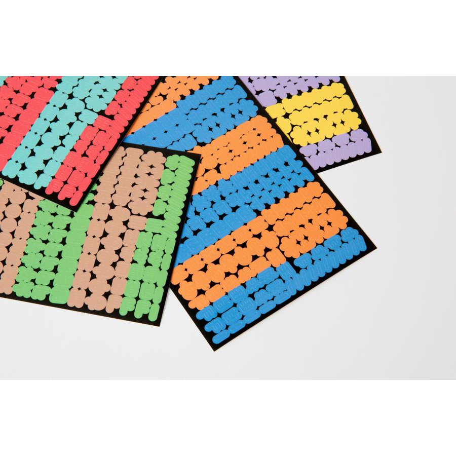 Set 10 Tấm Sticker ARTBOX Hàn Quốc Hình Chữ Hangul Nhiều Màu Sắc