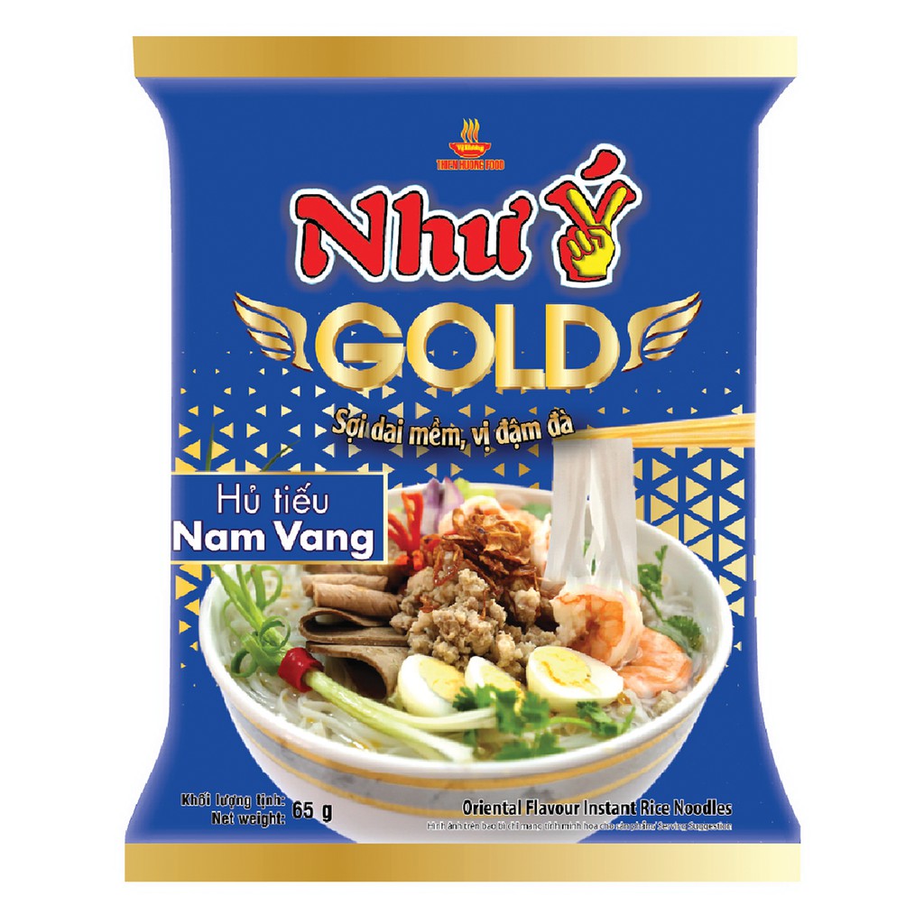 Thùng 30 Gói Hủ Tiếu Nam Vang Như Ý Gold 65g/gói