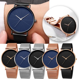 Đồng hồ analog máy quartz dây thép không gỉ hiển thị ngày