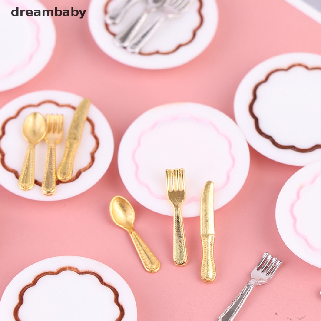 Bộ Dao Muỗng Nĩa Tỉ Lệ 1: 12 Dùng Trang Trí Nhà Búp Bê