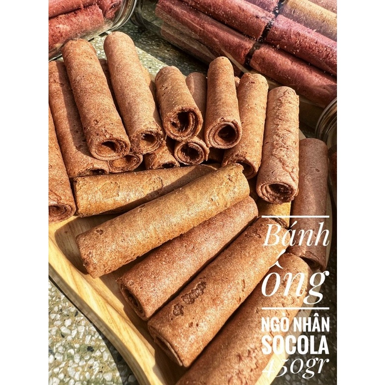Bánh ống sôcla lon 450gr