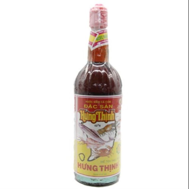 Nước mắm cá cơm Hưng Thịnh chai 750ml 40 độ đạm