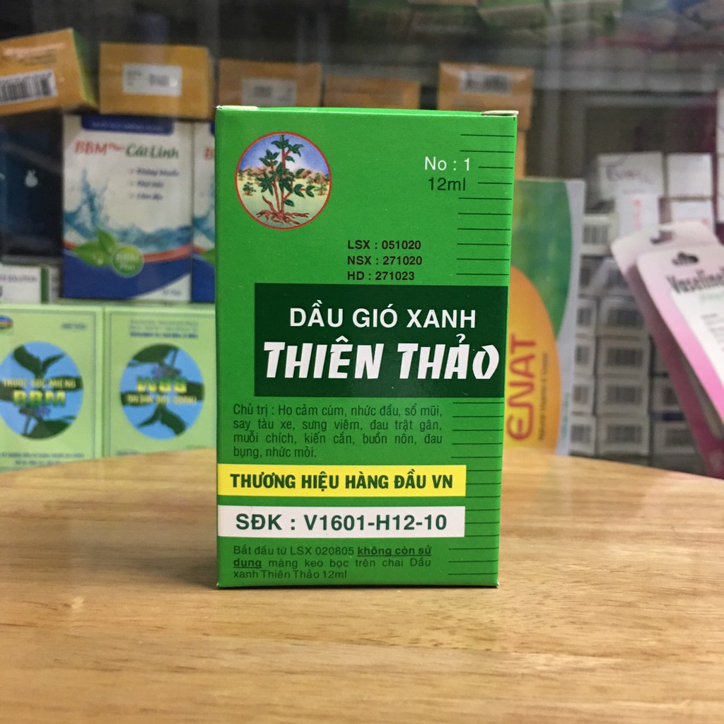 Dầu gió xanh Thiên Thảo chai 12 ml