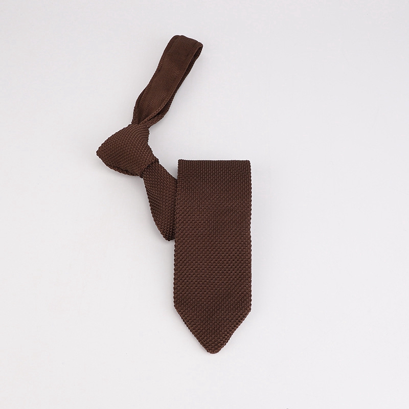 Cà vạt EFAN sợi dệt kim màu trơn 7cm phong cách cổ điển thời trang
