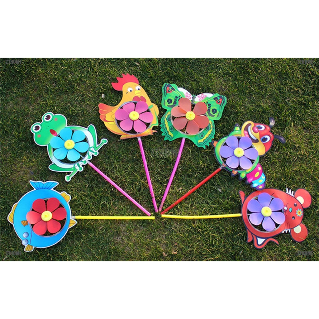 Kj♠ Chong Chóng Nhựa Hình Động Vật Dễ Thương