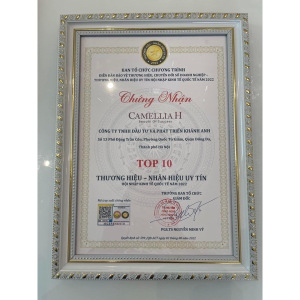 Nước hoa hồng CamelliaH Calming White Toner, làm dịu và cân bằng độ ẩm cho da - lành tính 120ml