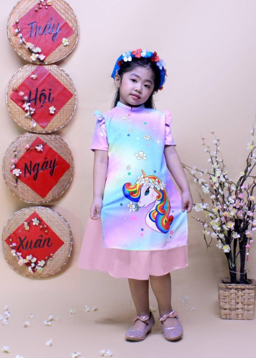 Bộ áo dài pony xinh xắn Jadiny