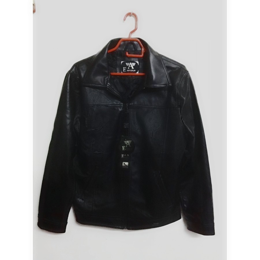 Áo khoác nam giả da hàng hiệu Emporio Collezione của Ý