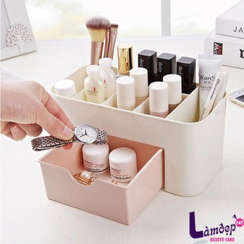 combo 10 khay NHỰA đựng mỹ phẩm có ngăn kéo