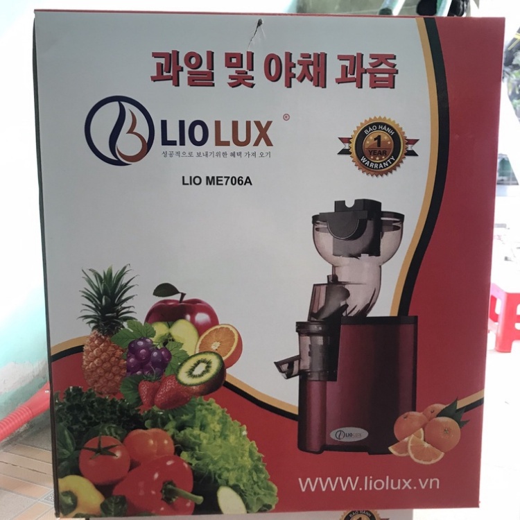 Máy ép trái cây Liolux LIO ME706A ép kiệt lượng nước từ rau quả khay ép cực lớn thiết kế hiện đại mang lại sự trẻ trung