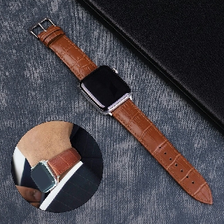 Dây Apple Watch ♥️FREESHIP♥️ da cá sấu Genuine Leather dùng cho series 1/2/3/4/5/6/SE size 38/40mm và 42/44mm