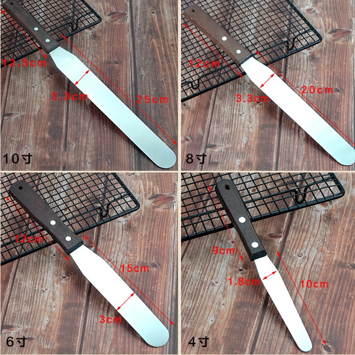 Dao chà láng mặt bánh bằng thép không gỉ 4/6/8/10inch