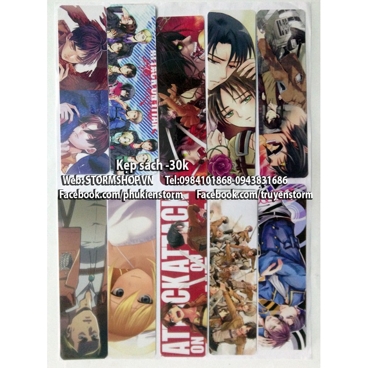 Book Mark Attack on titan -30k