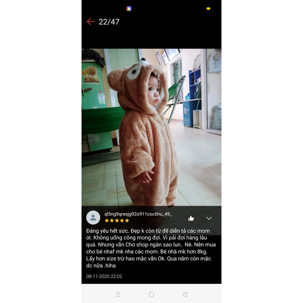 - Body gấu lông cho bé cực yêu 6-18kg -shubishop