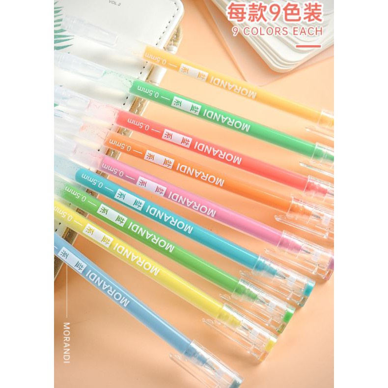 Set 9 cây bút mực nước nhiều màu sắc