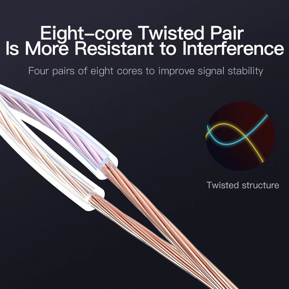 Dây cáp ethernet CAT6 LAN RJ45 có lớp chắn cho bộ điều hướng PC