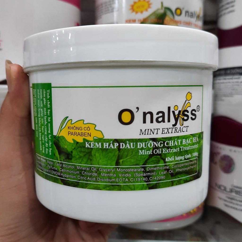 Kem hấp dầu dưỡng chất bạc hà O’nalyss 500g