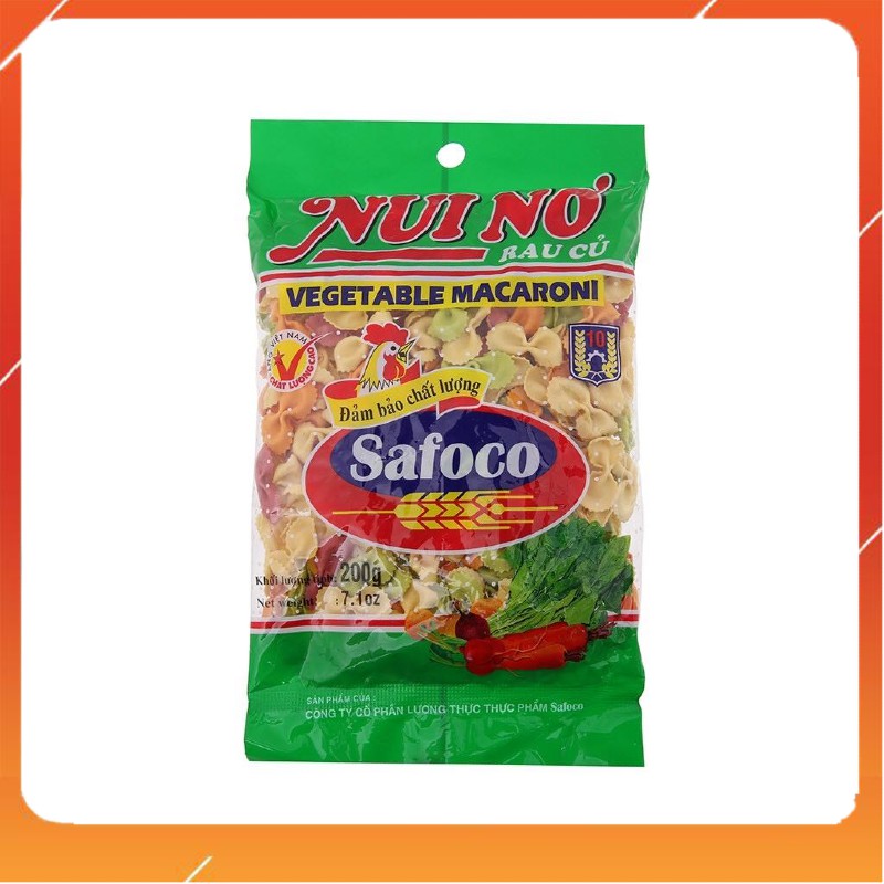 Nui rau củ hình nơ Safoco gói 200g
