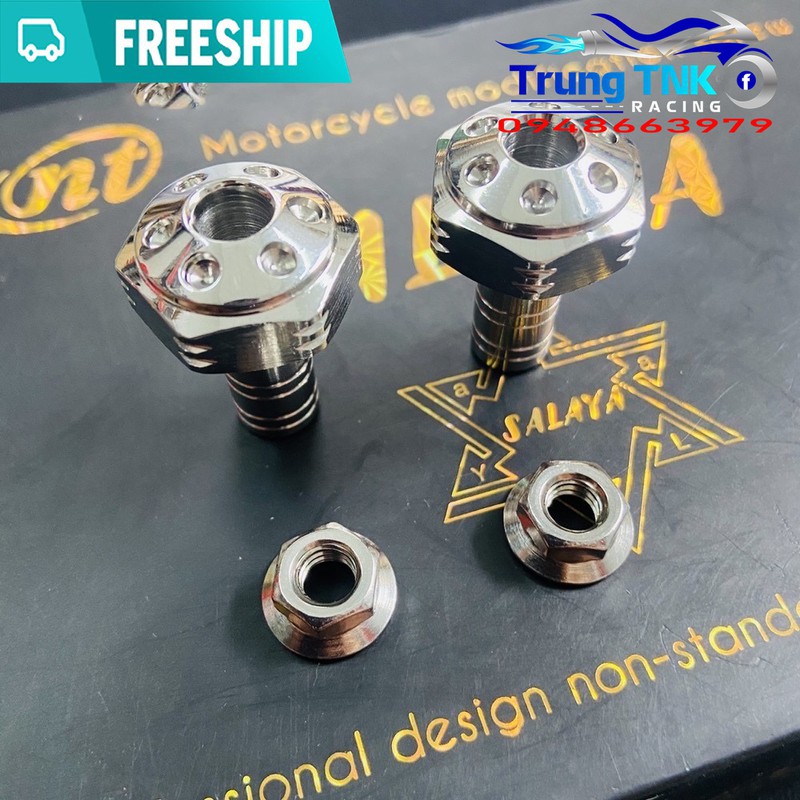 Pát tăng sên inox gắn wave dream.