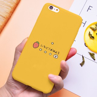 Ốp lưng trơn Iphone họa tiết đơn giản Quả dâu