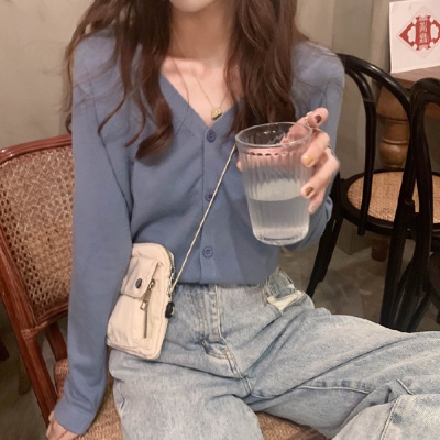 NRVP Áo Sweater Dệt Kim Dài Tay Thiết Kế Mới Thời Trang Theo Phong Cách Hàn Quốc Cho Nữ