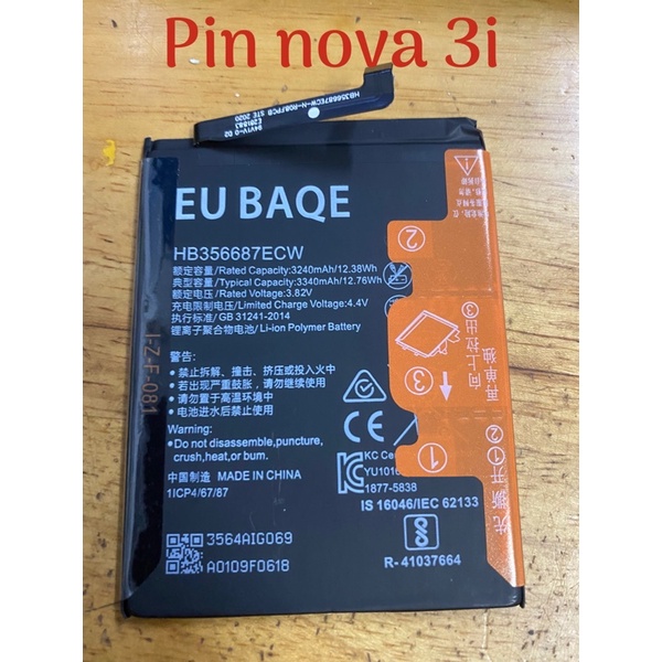 pin huawei nova 3i nova 2i p30lite zin